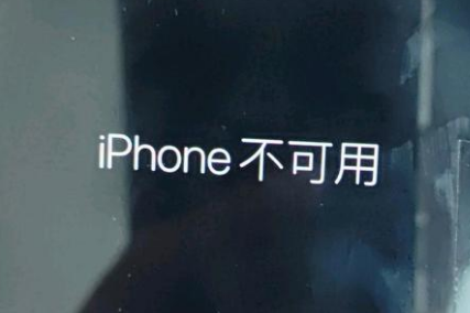 建邺苹果服务网点分享锁屏界面显示“iPhone 不可用”如何解决 