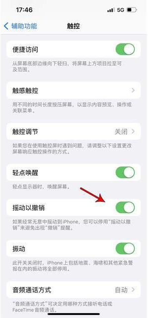 建邺苹果手机维修分享iPhone手机如何设置摇一摇删除文字 